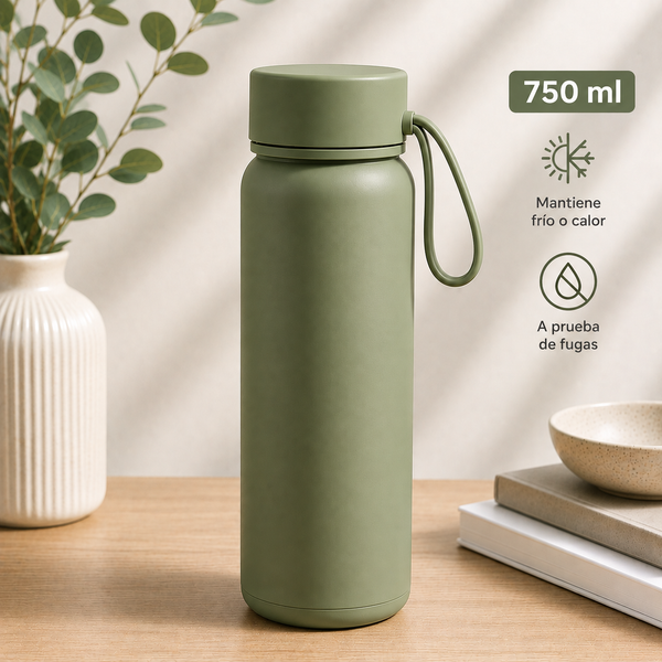 Botella Térmica Verde Lima 750 ml